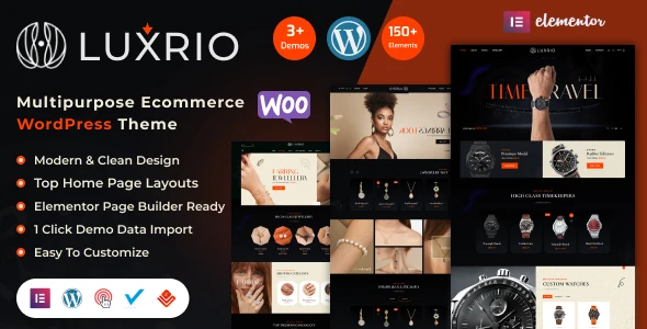 Luxrio – eCommerce Jewellery & Fashion WordPress Theme
